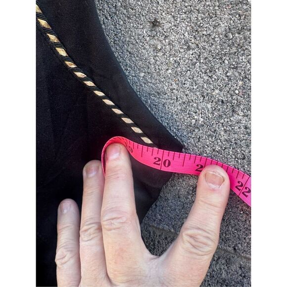 Bette & Court Black Vest with Gold Retro Accent Large - Picture 4 of 6